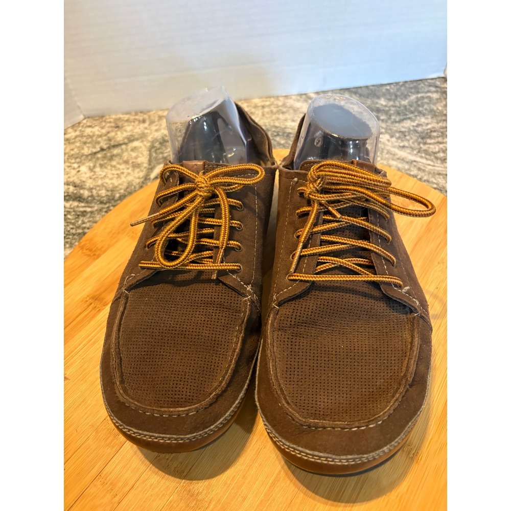 OluKai Kauwela Lace Mens 10 Brown Synthetic Perforated Sneakers 10366-6333 - Picture 1 of 8